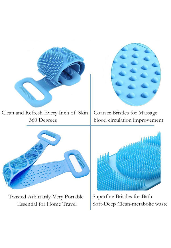 Exfoliating Silicone Back Scrubber Belt – thumbnail 3