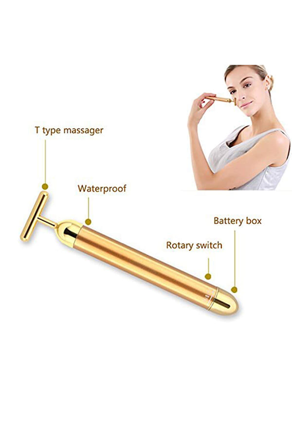 T Shape Vibrating Face Massage tool | Size: 1 Unit By Getmecraft