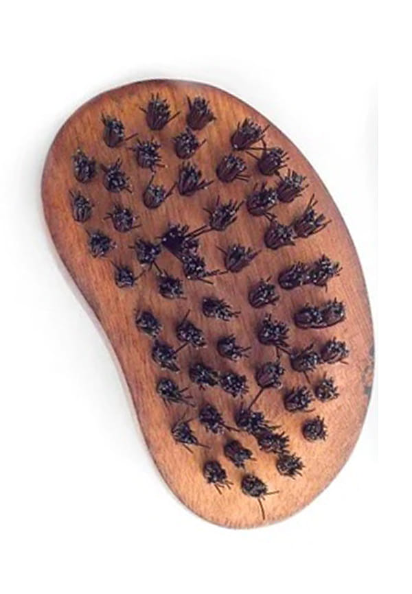 Nylon Bristle Wooden Beard Brush Pack