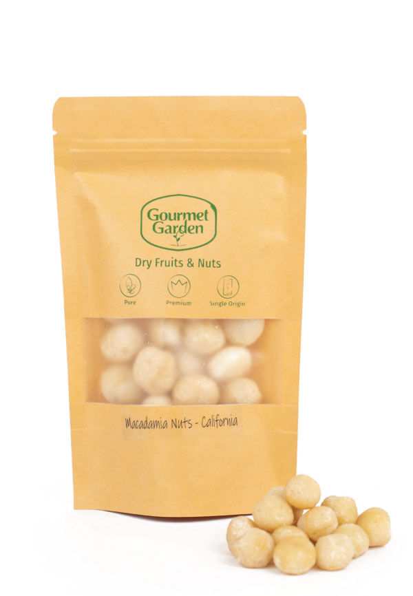 Macadamia Nuts California Size 100 gm By Gourmet Garden