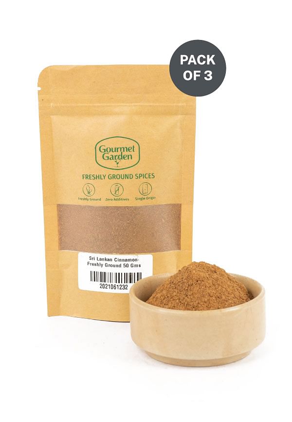 Sri Lankan Cinnamon- Freshly Ground - Pack of 3