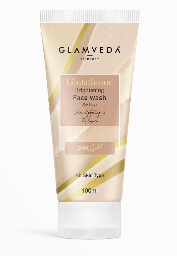 Glutathione 24 k Gold Face Wash Reduce Dark spots & Pigmentation, Lightens skin Complexion