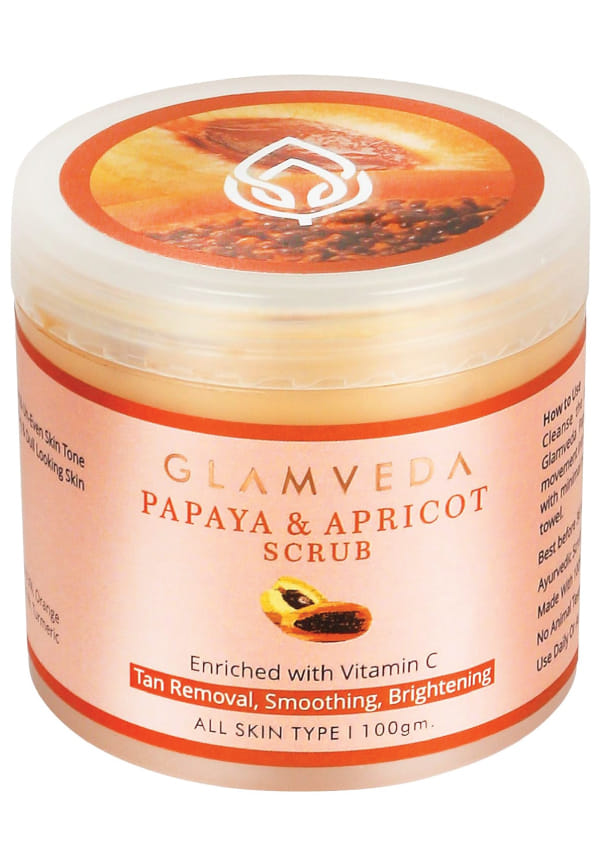 Papaya anti tan face scrub