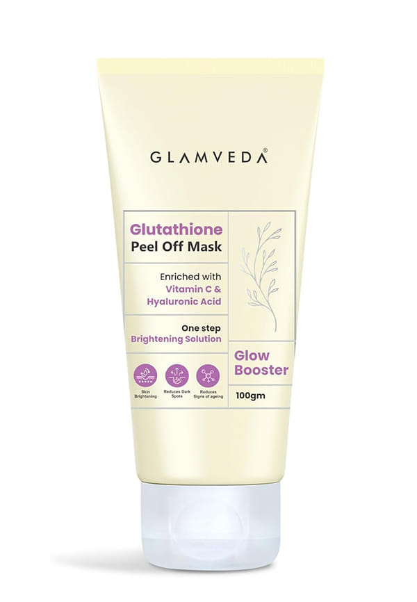 Glutathione Peel-Off Mask with Vitamin C & Hyaluronic Acid for Skin Brightening