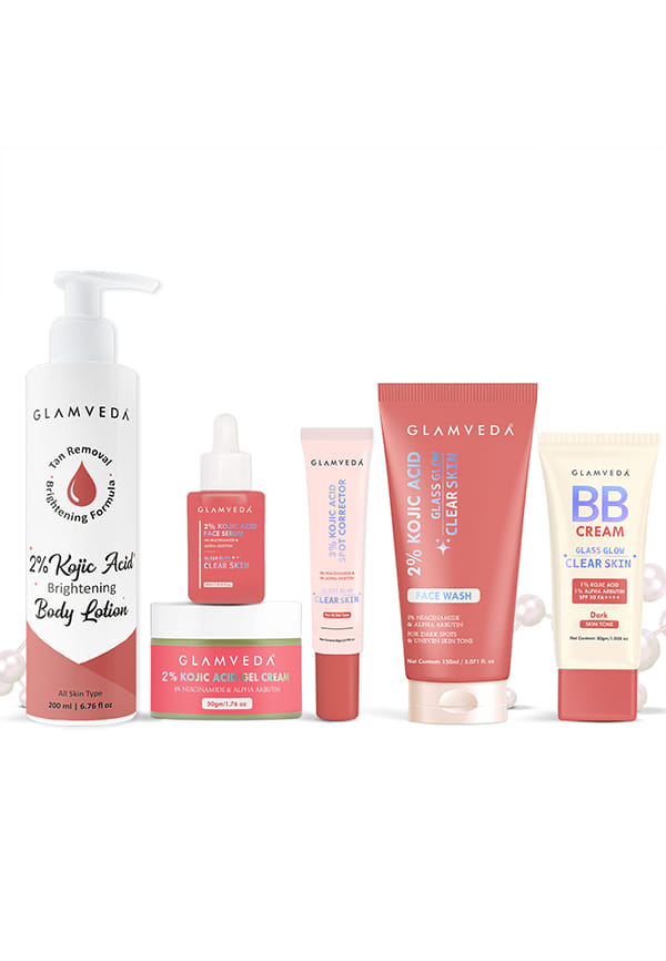 Dark Tone 2% Kojic Acid 6 Step Skincare Routine Kit