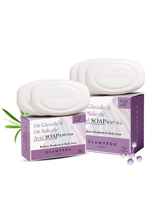 1% Glycolic Acid & 1% ww Salicylic Acid Body Acne Soap