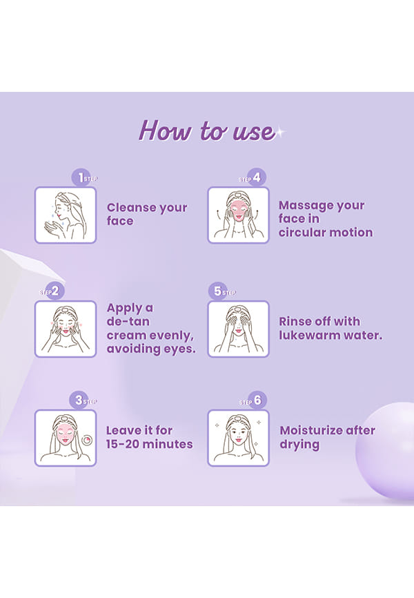 De-Tan Face Cream Mask for Glowing Skin – thumbnail 4