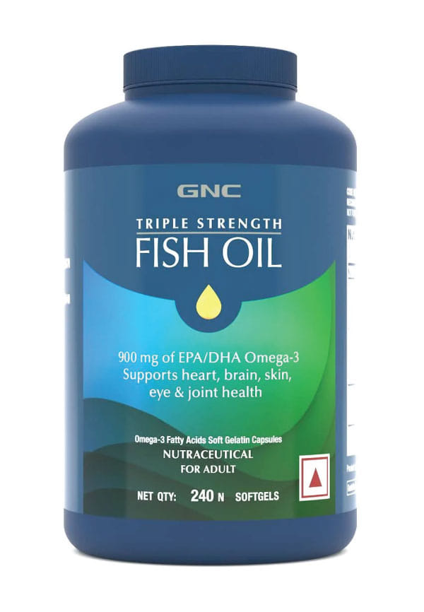 Triple Strength Fish Oil Omega 3 Capsules For Men & Women