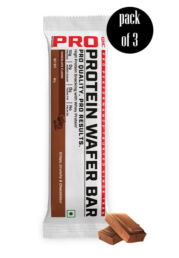 GNC Pro Performance Protein Wafer- 40g | Chocolate I 10g Protein