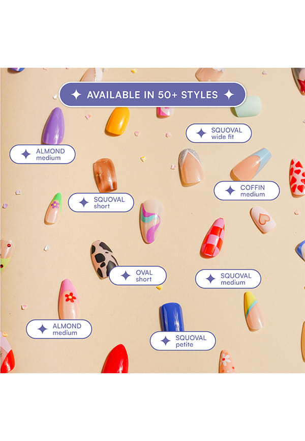 Nailed It | Reusable Luxury Press On Nails With Application Kit - Cherry Cola – thumbnail 5