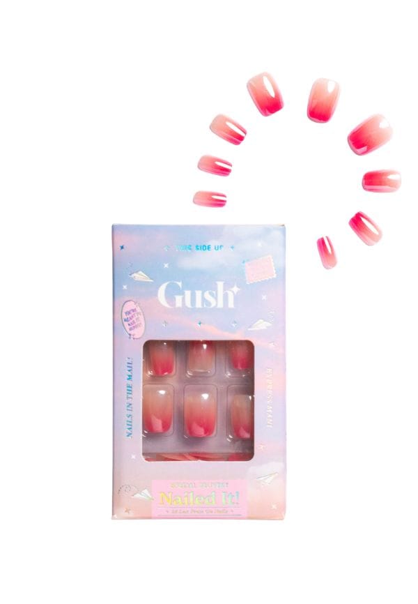 Nailed It | Reusable Luxury Press On Nails With Application Kit - Citrus Pop Cat Eye – thumbnail 2
