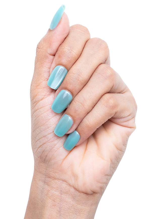 Nailed It | Reusable Luxury Press On Nails With Application Kit - Blue Taffy Cat Eye Nailed It | Reusable Luxury Press On Nails With Application Kit - Blue Taffy Cat Eye