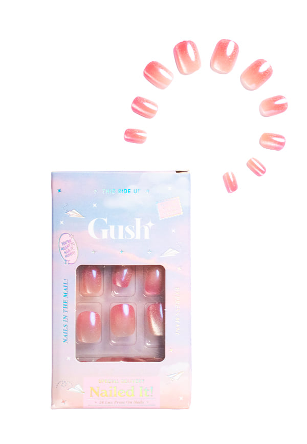 Nailed It | Reusable Luxury Press On Nails With Application Kit - Tangerine Crystal – thumbnail 2
