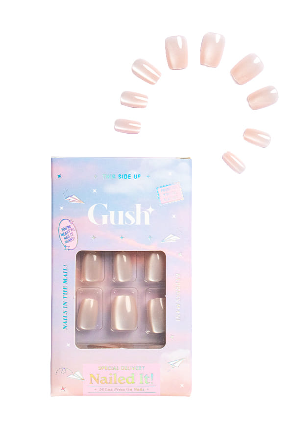 Nailed It | Reusable Luxury Press On Nails With Application Kit - Creme Cat Eye – thumbnail 2