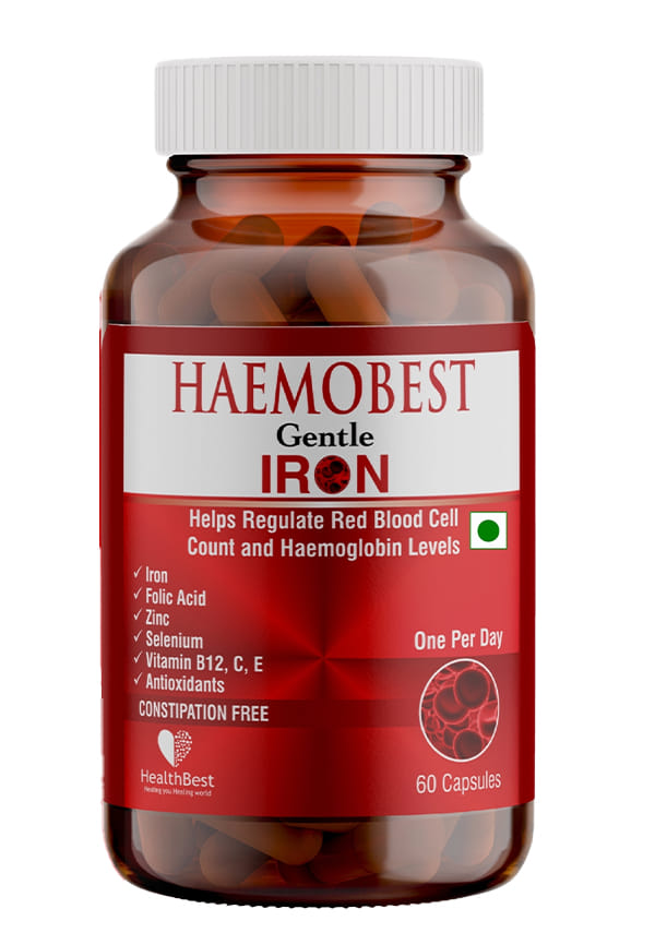 Haemobest Iron Supplement for Hemoglobin Support, Energy & Immunity, Men & Women Haemobest Iron Supplement for Hemoglobin Support, Energy & Immunity, Men & Women