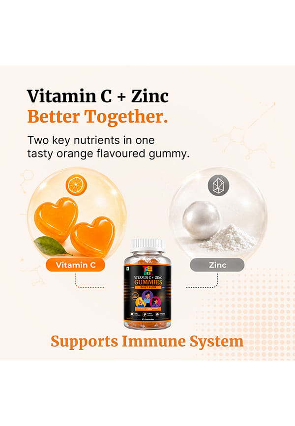 Teens Vitamin C with Zinc Gummies Orange Flavour – thumbnail 5