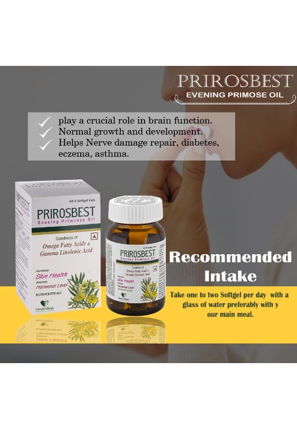 Prirosbest Evening Primerose Oil Softgel Capsule 500mg – thumbnail 5