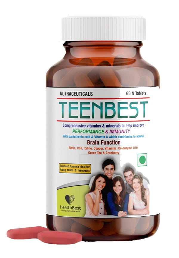 Teen Multivitamin Tablets - Daily Vitamins for Teenagers - Boost Energy & Immunity