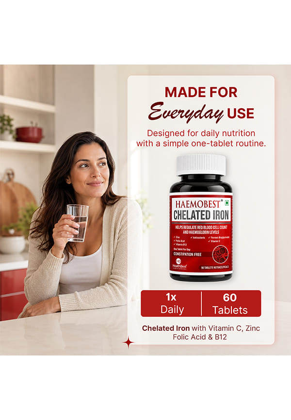 Chelated Iron with Vitamin C Folic Acid Zinc & Vitamin B12 – thumbnail 2