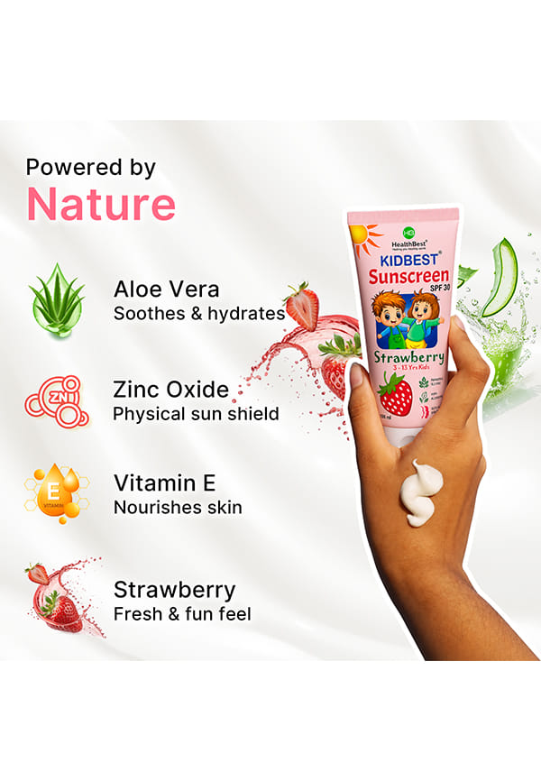 Kids Sunscreen SPF 30 PA+++ Strawberry – thumbnail 4