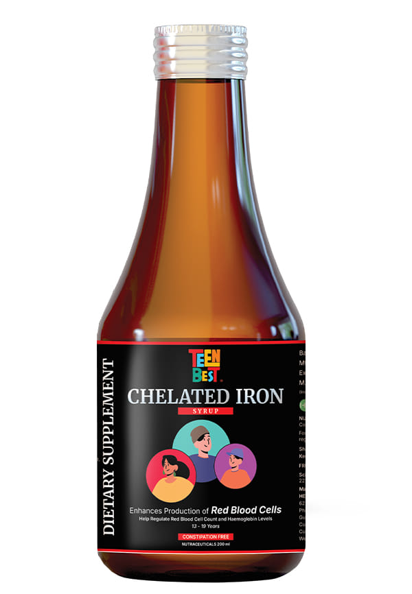 Teen Chelated Iron Liquid Supplement with Zinc & Folic Acid Teen Chelated Iron Liquid Supplement with Zinc & Folic Acid
