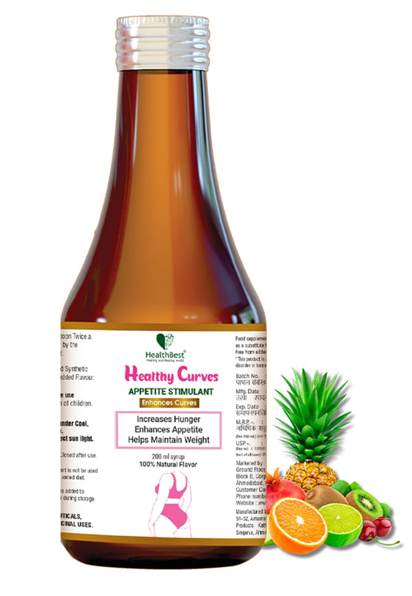 Healthy Curves Weight Gain Syrup for Women & Girls Pineapple Flavor