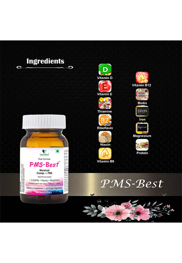 PMS-Best | multivitamin for Menstrual periods |PMS| 60 Capsules – thumbnail 6