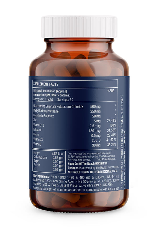 Joint Support Supplement Tablets for Joint Strength, Pain Relief & Flexibility – thumbnail 2