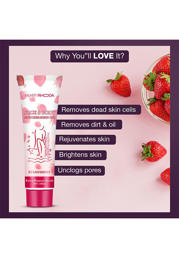 Face & Body Cleansing Scrub Gel | Size: 100ml By Hilary Rhoda