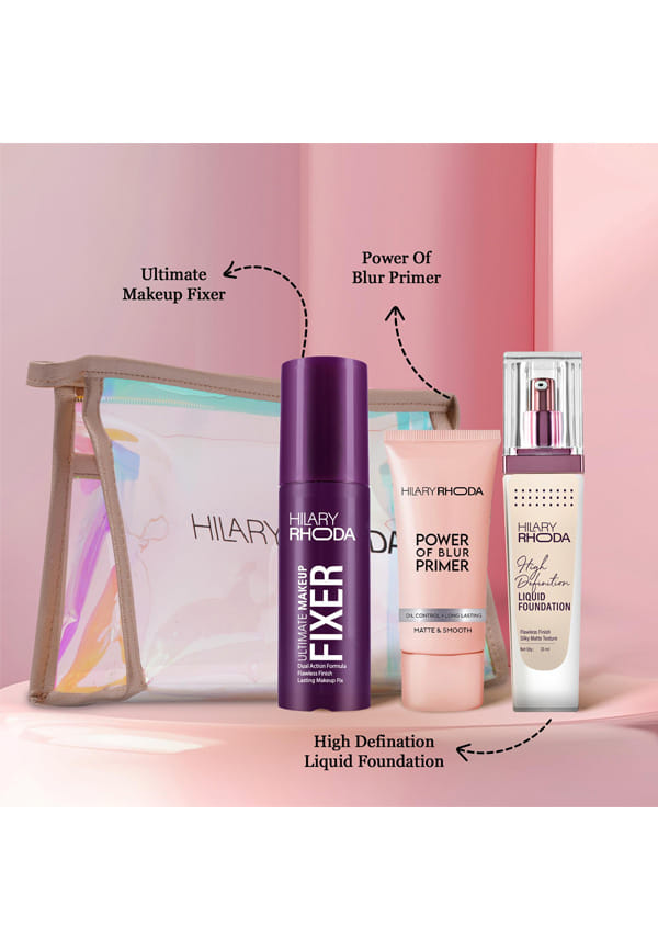 Party Makeup Kit | Pore Minimiser Primer | Liquid Foundation – thumbnail 2