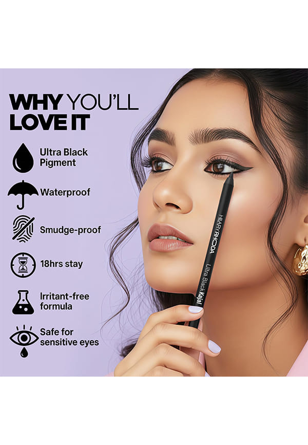 Ultra Black Kajal With Sharpener – thumbnail 2