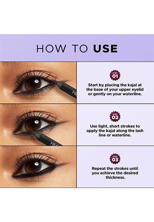 Ultra Black Kajal With Sharpener – thumbnail 3