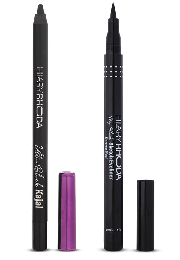 Ultra Black Kajal & Deep Black Sketch Eyeliner Ultra Black Kajal & Deep Black Sketch Eyeliner