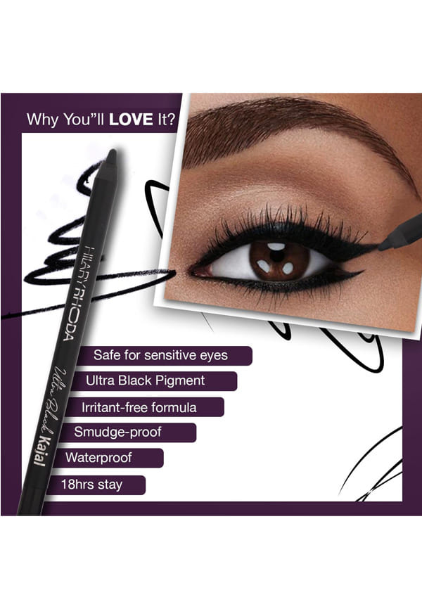 Ultra Black Kajal & Deep Black Sketch Eyeliner – thumbnail 3