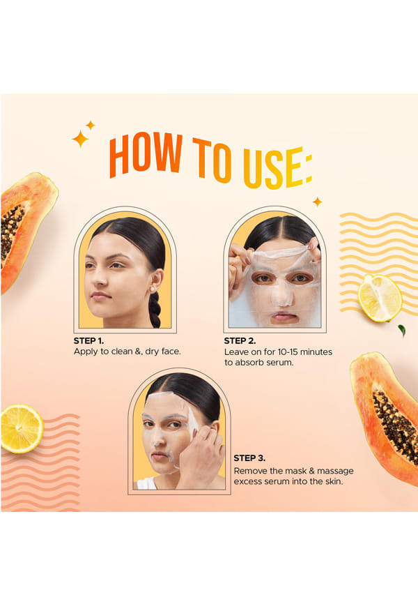 Papaya & Lemon Exfoliation Sheet Mask – thumbnail 5