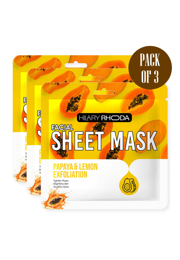 Papaya & Lemon Exfoliation Sheet Mask