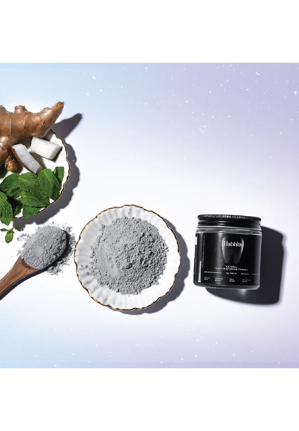 Natural Teeth Whitening Powder- Charcoal & Ylang-ylang mint – thumbnail 2