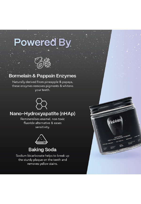 Natural Teeth Whitening Powder- Charcoal & Ylang-ylang mint – thumbnail 4
