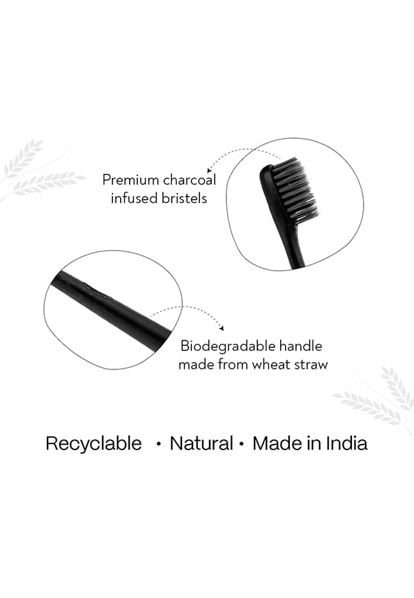 Teeth Whitening Toothpaste - Apple Mint, Wheat-Straw Toothbrush – thumbnail 4