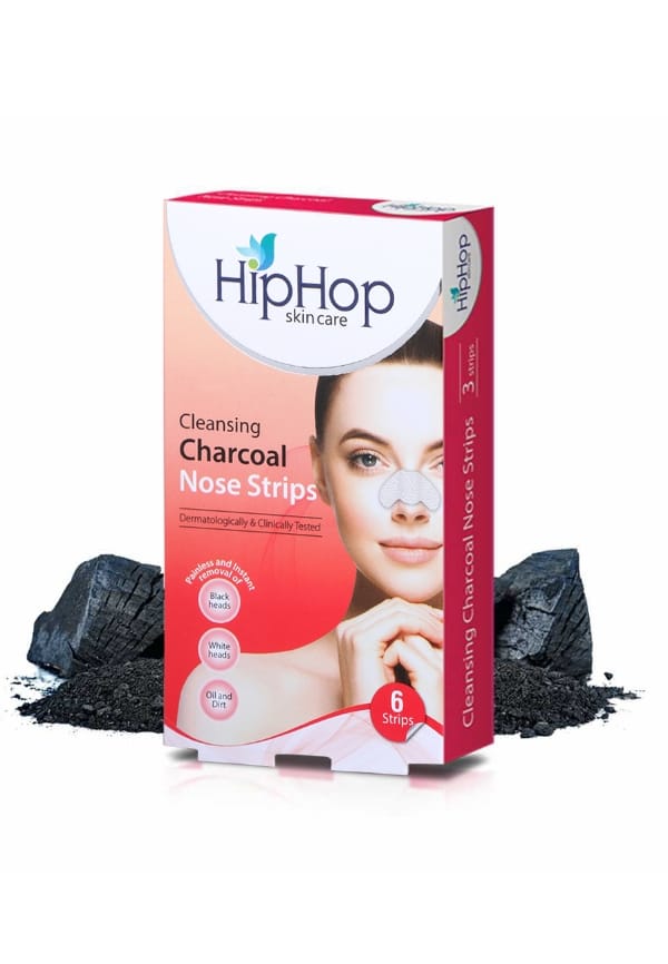 Cleansing Charcoal Nose Strips for Women - Blackhead Remover & Pore Cleanser