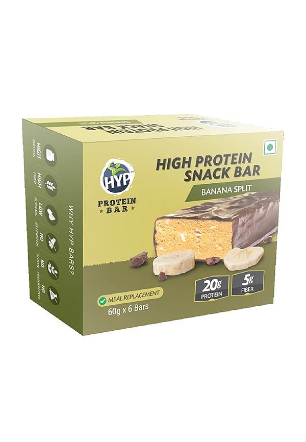 Whey Protein Bar Pack of 6 (60gm X 6) - Banana Split