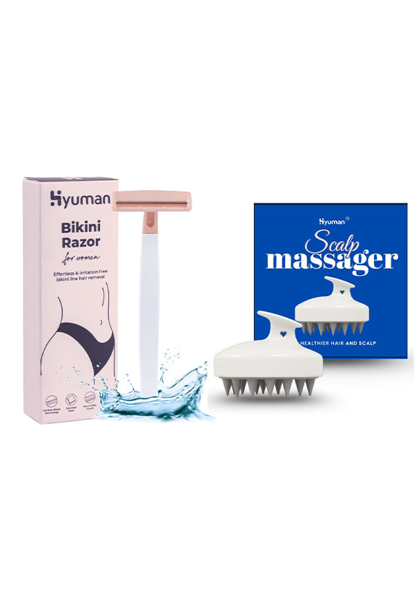 Bikini Razor Pack of 1 + Scalp Massager