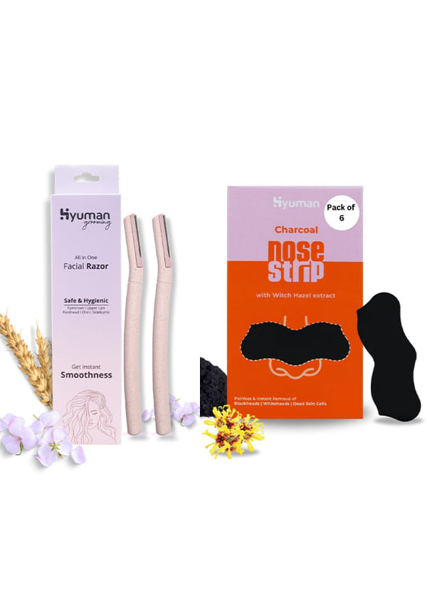Face Razor 2 + Nose Strip Pack of 6