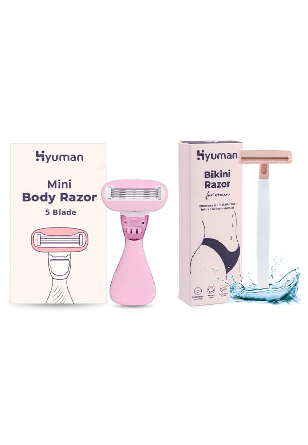 Mini Body Razor + Bikini Razor Pack of 1 for Women