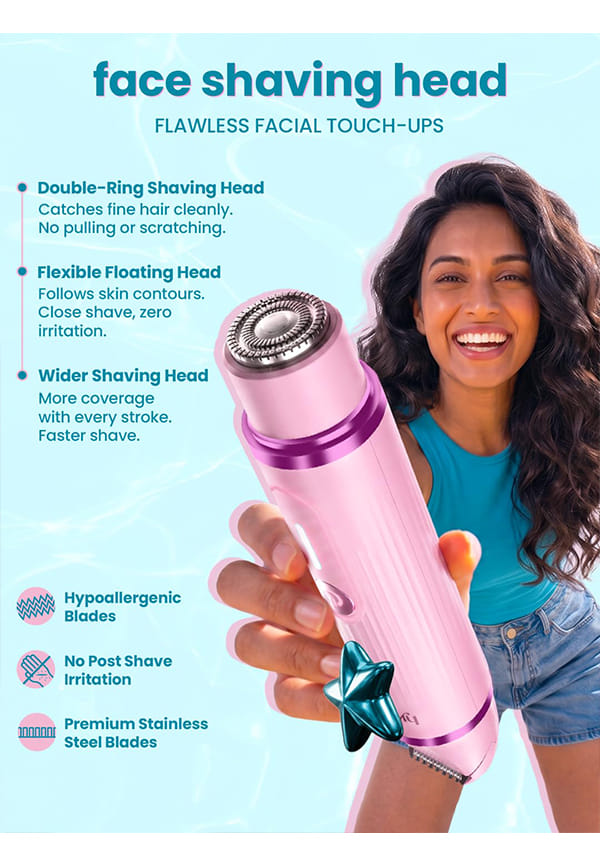 TrimIt 2-in-1 Rechargeable Face & Body Trimmer for Women – thumbnail 4