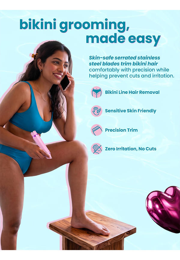 TrimIt 2-in-1 Rechargeable Face & Body Trimmer for Women – thumbnail 5