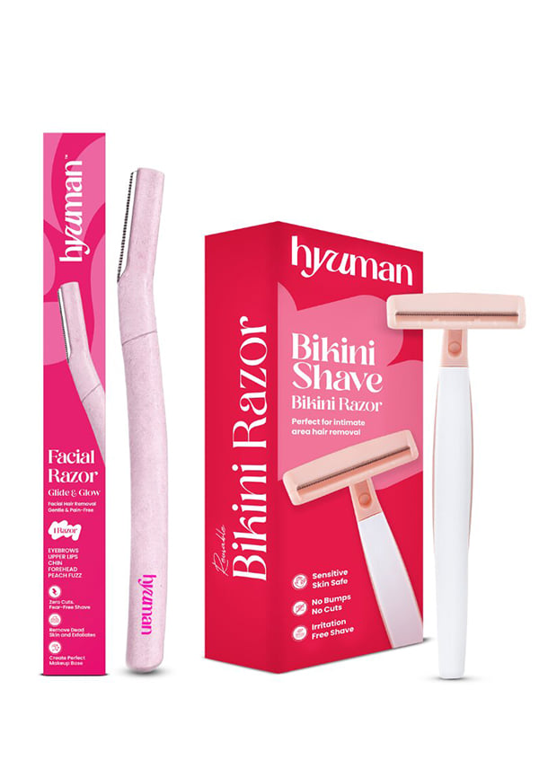 Face Razor + Bikini Razor Combo for Smooth Shaving Face Razor + Bikini Razor Combo for Smooth Shaving
