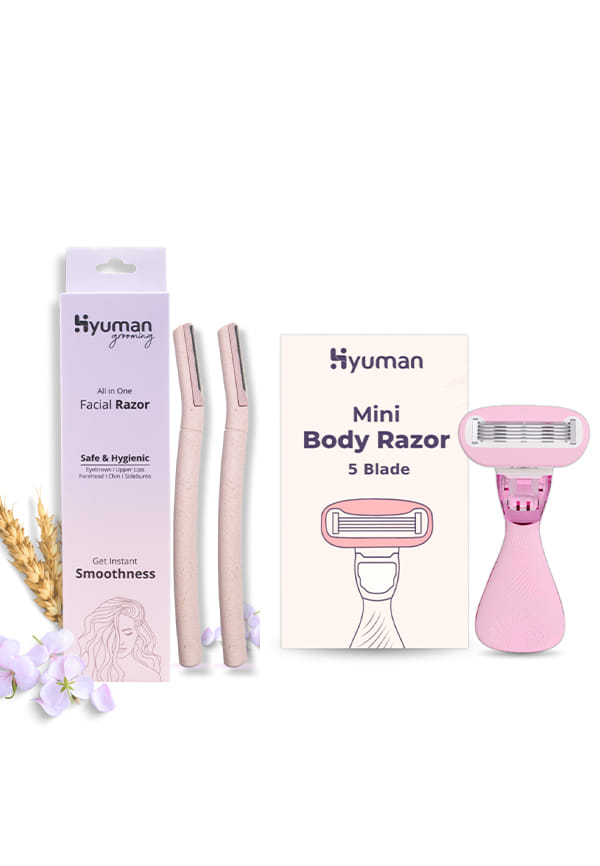 Face Razor 2 + Ice Roller + Scalp Massager