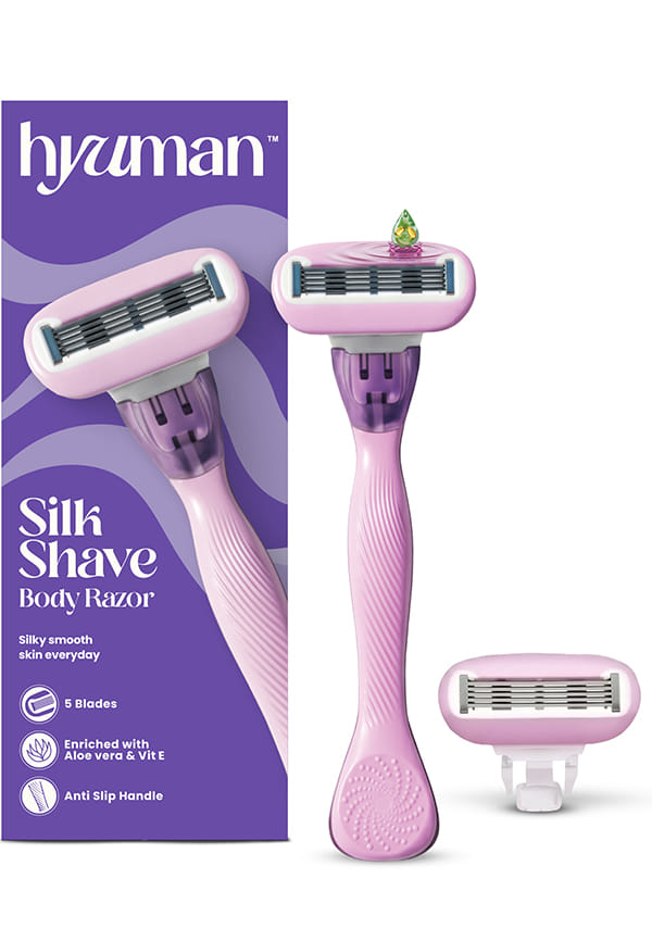 SilkShave Body Razor Combo with Cartridge Refills