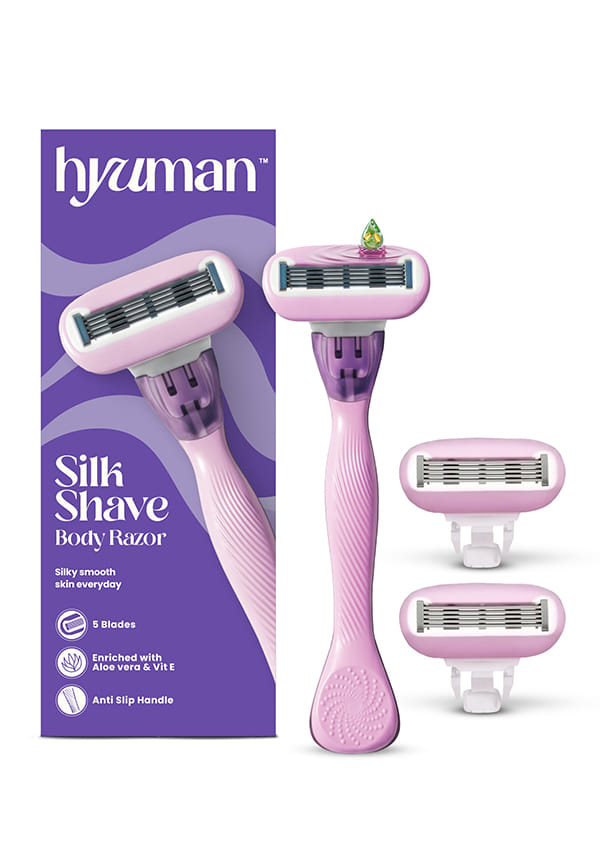 SilkShave Body Razor Combo with Cartridge Refills